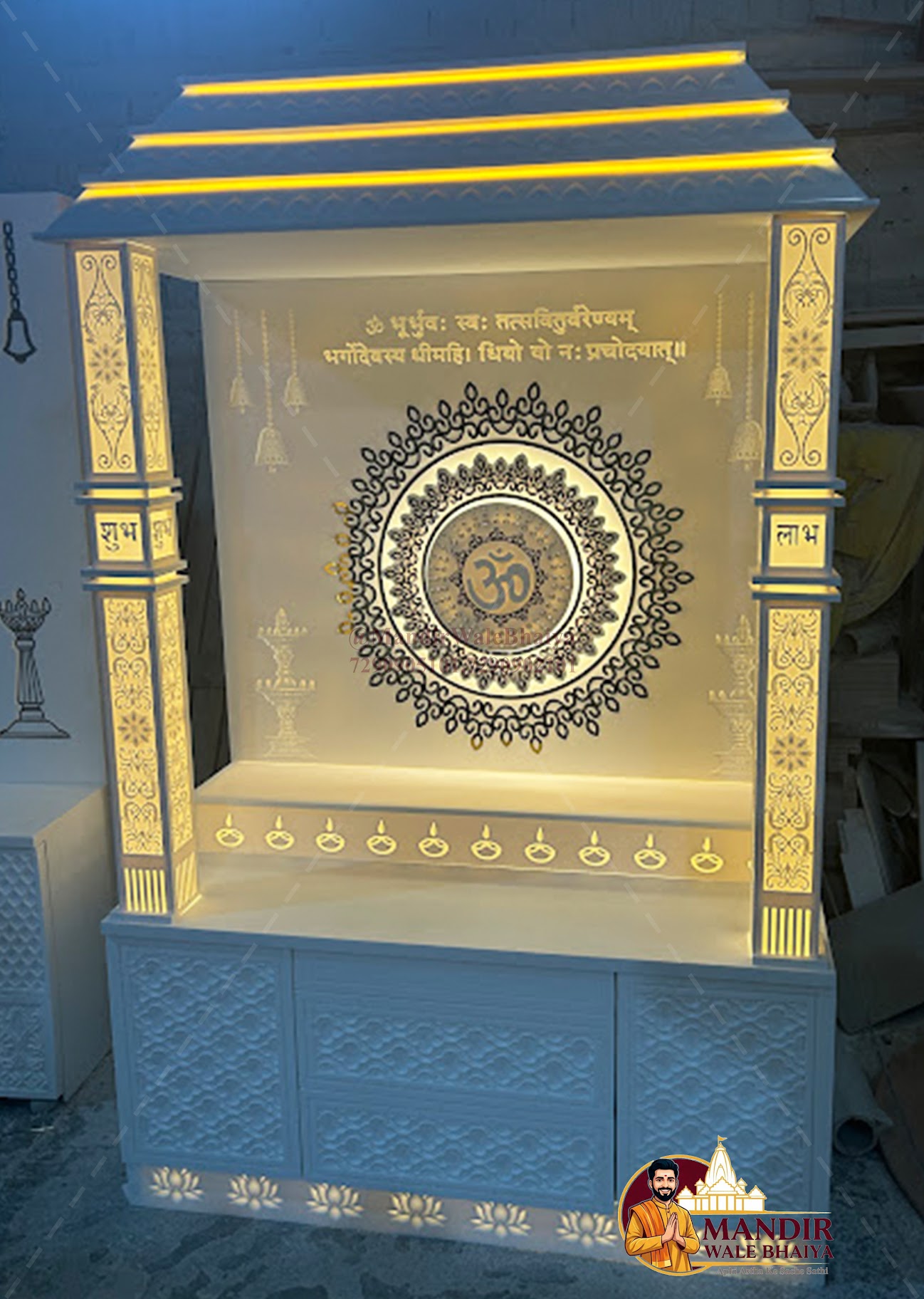 Corian Mandir Design